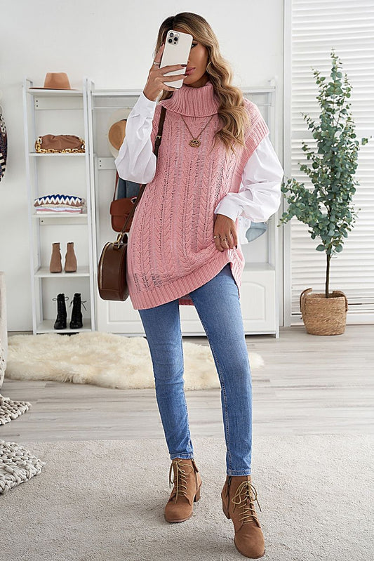 Sleeveless Turtleneck sweater
