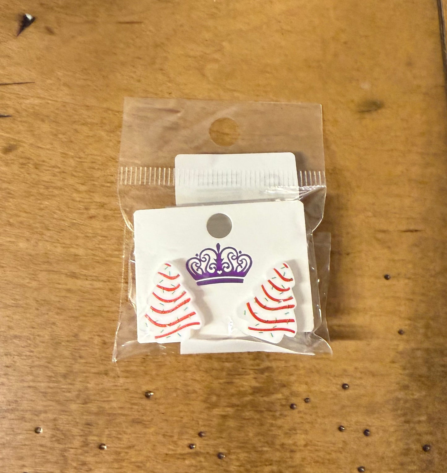 Little Debbie Tree Stud Earrings