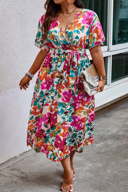 PLUS Floral Dress