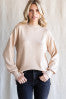 Khaki Soft Mock Neck Sweater