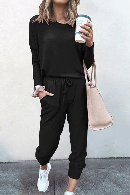 Long Sleeve Pant Set (multiple colors)