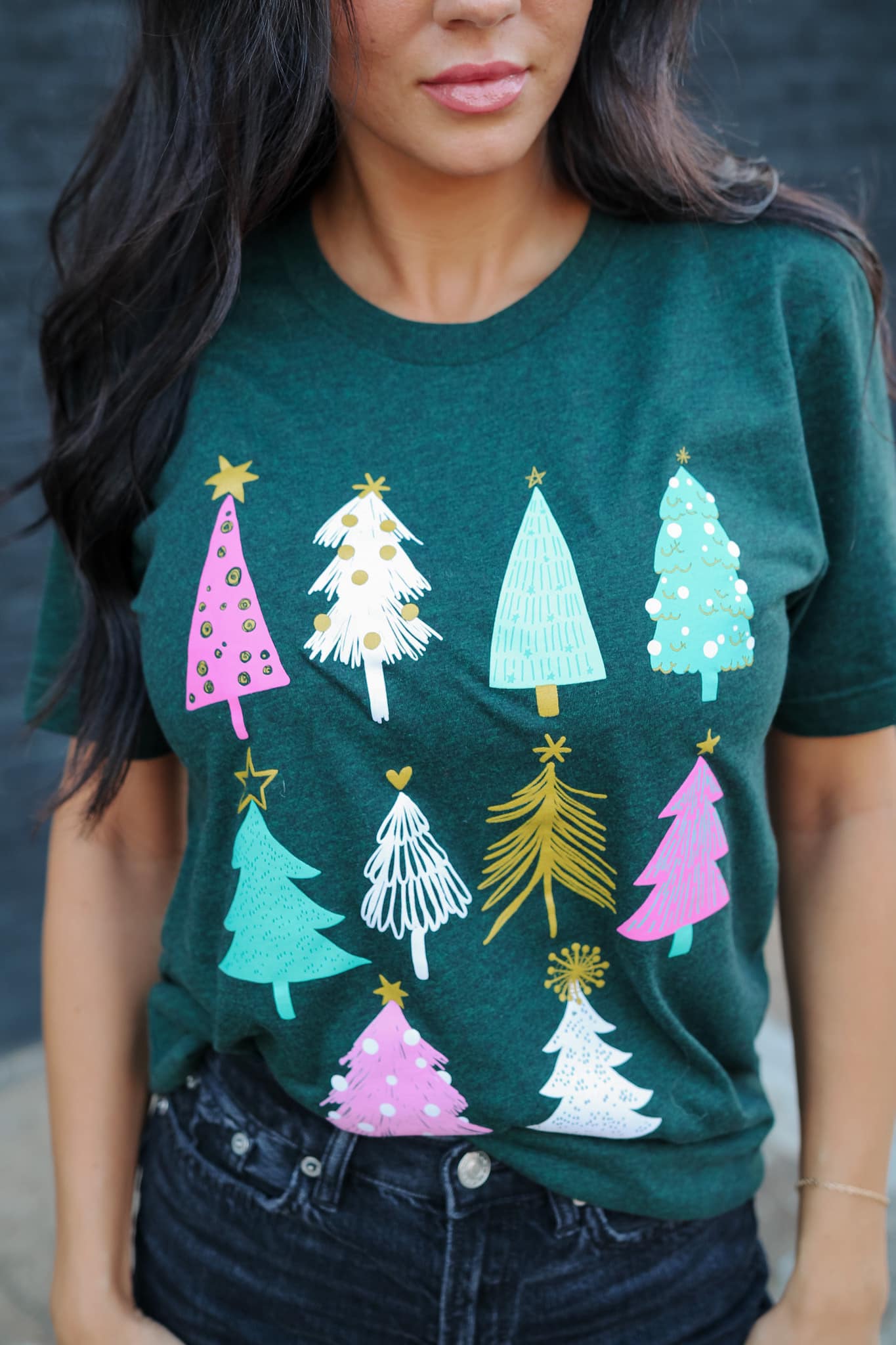 Emerald Christmas Trees T-Shirt