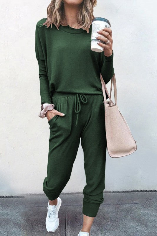 Long Sleeve Pant Set (multiple colors)