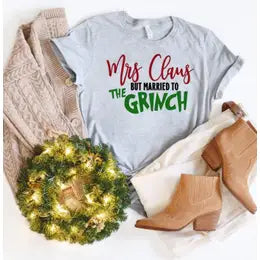 Mrs. Clause married to the Grinch T-Shirt