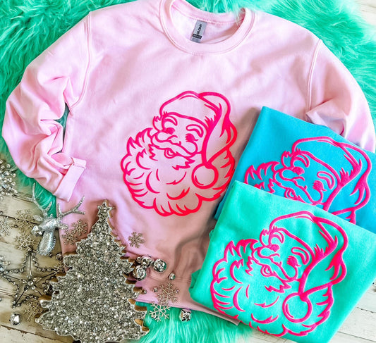 Santa Puff Ink Sweatshirt