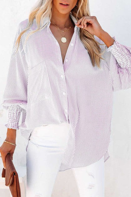 Pinstripe Button Down